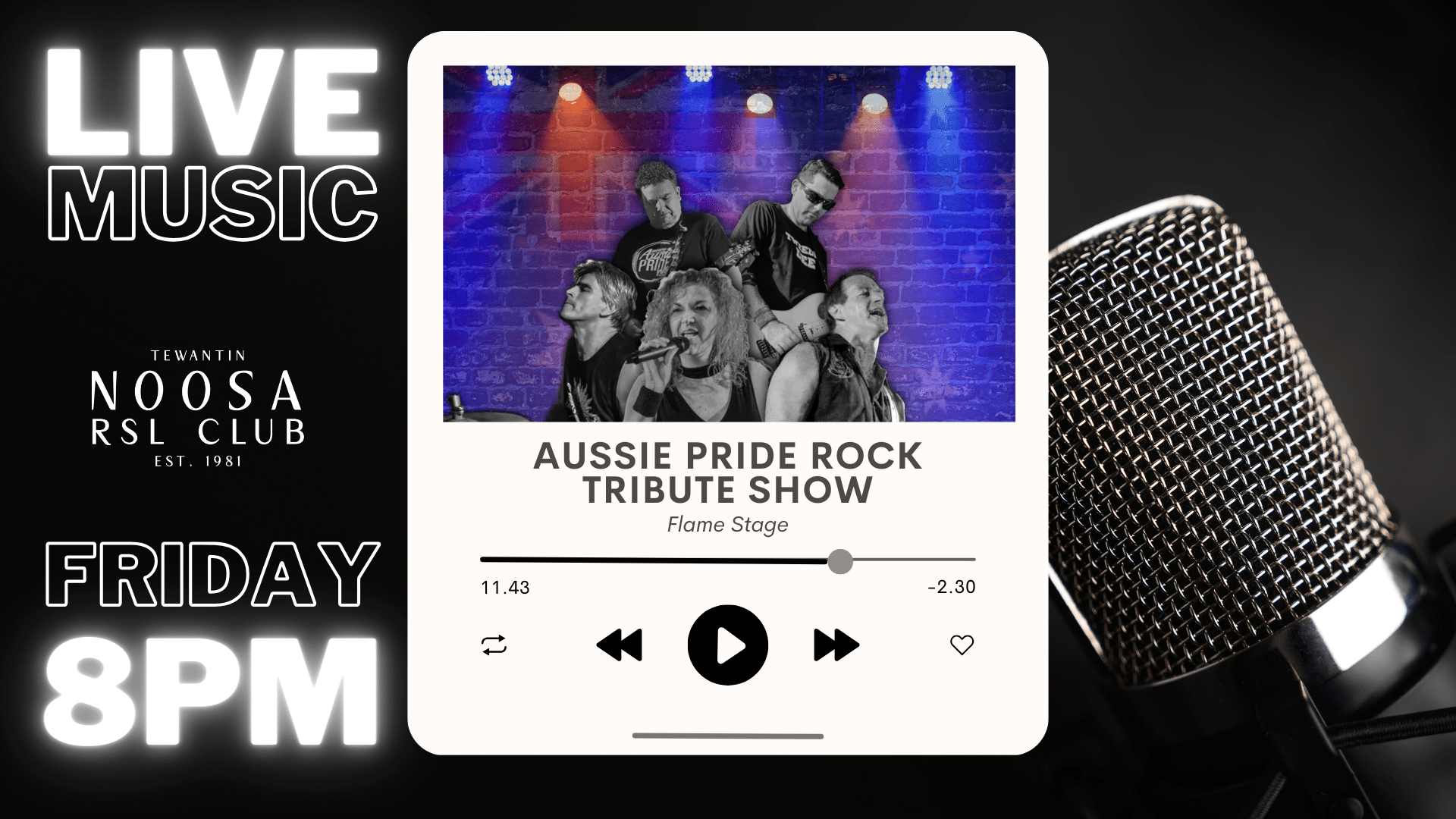 Aussie Pride Rock Tribute Show